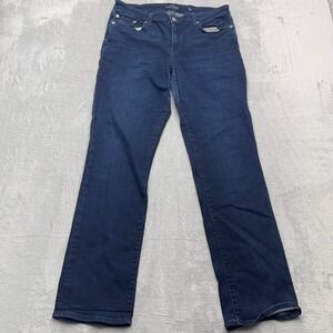 Lucky Brand Sweet Straight Leg Jeans Womens 14x32 Blue Denim Cotton Dark Wash